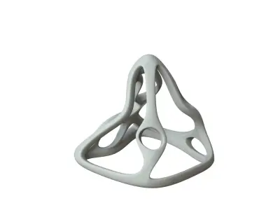 SciFi Cube Object No 62896 Low Poly Shape Low-poly 3D model