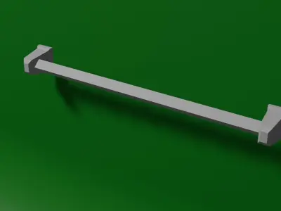Towel bar Free low-poly 3D model