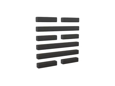 I Ching Hexagrams 48 jing v1 001 Low-poly 3D model