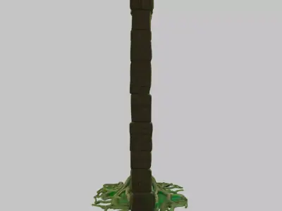 Ancient Column Low-poly 3D model shop