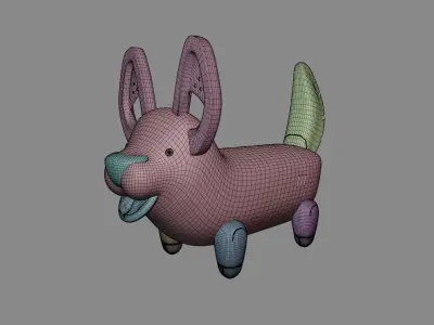 ROBO DOG Low-poly 3D model