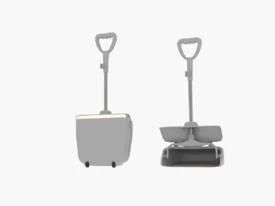  Dustpan Wheel 3D model