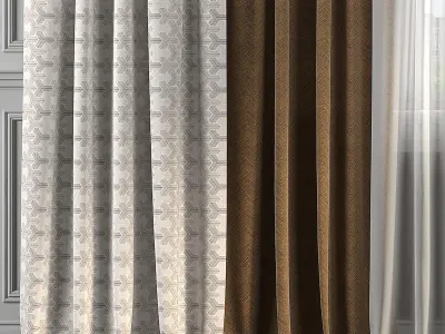 Curtain Set 251 3D model