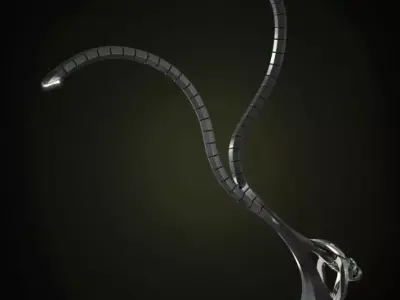 Modern Metal Dual Lamp 3D model