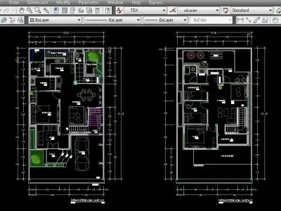 Two Story House Design 3D model