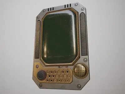 Sci-fi Touch Pad Low-poly 3D model