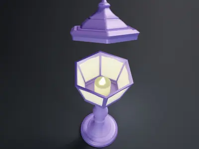 Mini Street Lamp 3D print model