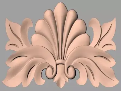 Artcam 3D relief STL models for CNC woodworking E136 3D model