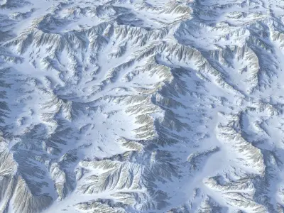 Landscape 93 Low-poly 3D model