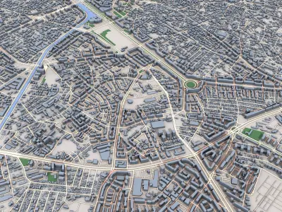 Bucuresti City Romania 3D model