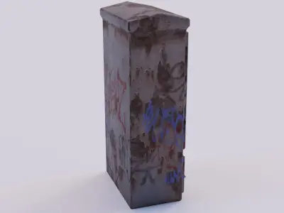  Electric Box Low-poly 3D model