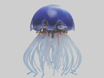Robot version of a robot jellyfish model 3D model