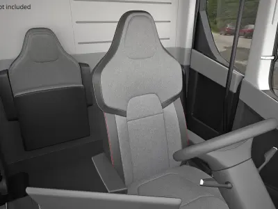  Tesla Semi Heavy Duty Truck Blue Rigged 