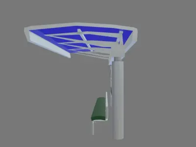 Bus stop 02 3D model