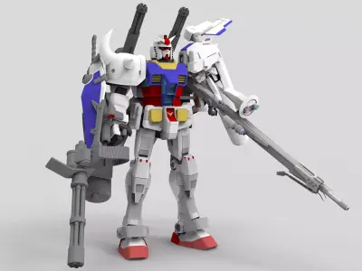 Gundam RX-78 EX-S Hyper 3D model