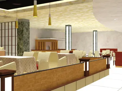 Restaurant de Poissons Puante 3D model