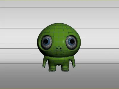 Cute Alien 3D model