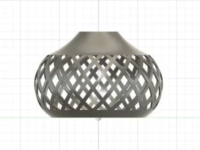 chandelier lamp with pattern Free 3D print model