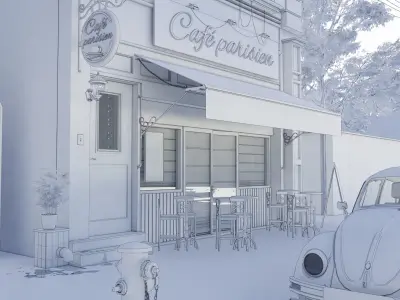 CAFE PARISIEN 3D model
