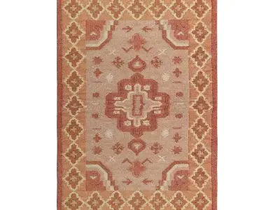 Handmade Area Kilim Rug by Urban Outfitters 3D model