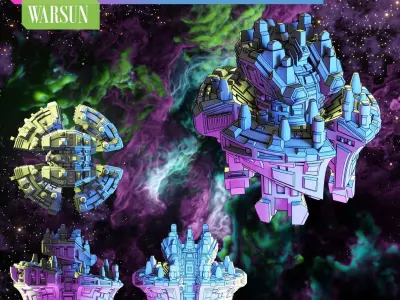 Twilight Imperium - Jol Nar - Custom Ships for 3D Printing 3D print model