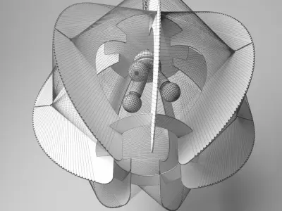 Chandelier Globo lightning 2 3D model