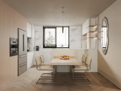 apartment interior scenes    3D model 9