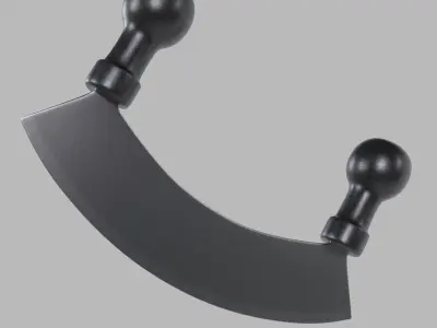 Mincing Knife Low-poly 3D model