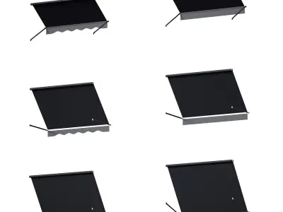 Marquise canopy visor 3D model