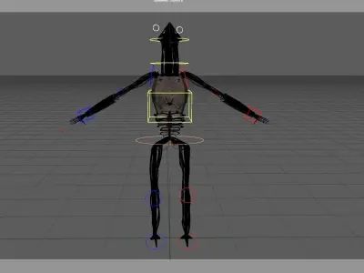 Am - I have no mouth and i must scream Low-poly 3D model