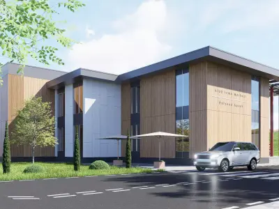 University Low-poly 3D model