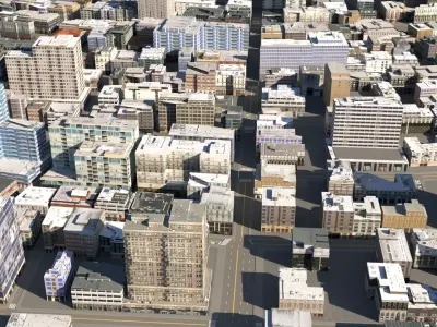 City 126 Low-poly 3D model