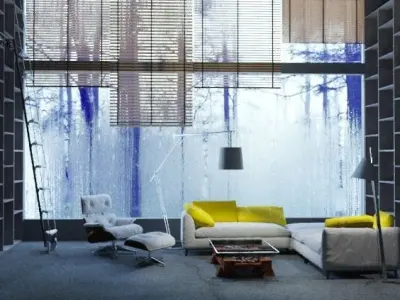 Living room v2 3D model