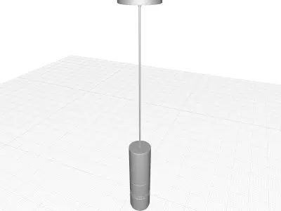 Xan Light Single Cylinder LED Pendant 3D model