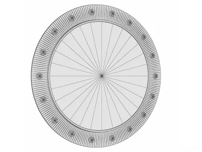 Mirror in a metal frame GZ-M1042 3D model