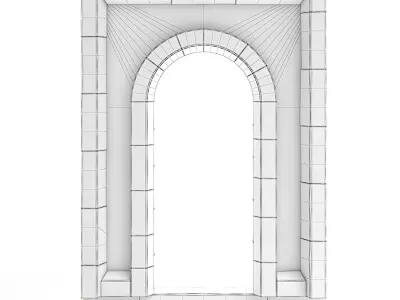 Dungeon Wall Entrance 3D model