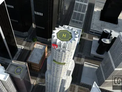 Los Angeles city California America 3D model