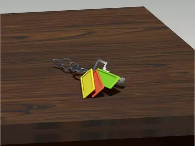 charm label Free 3D print model