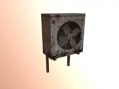 Low Poly Air Conditioner  Low-poly 3D model