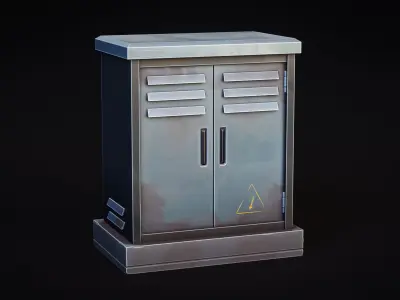 Electrical Boxes - Urban - Stylized Pack Low-poly 3D model