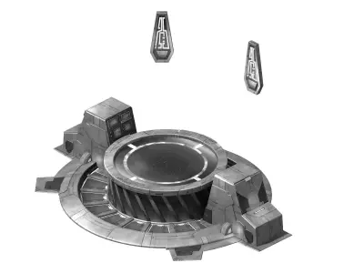 Fleet territory - the base of the veteran 3D model