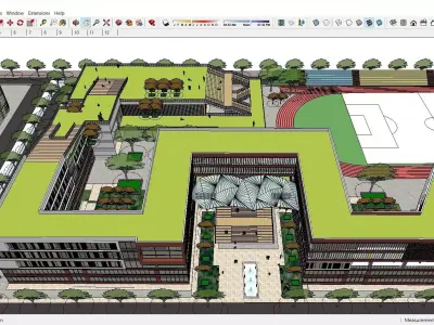 Sketchup School and University L3 3D model