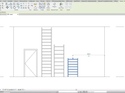 Parametric Ladder 3D model
