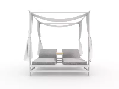 Poolside Cabana 15 3D model