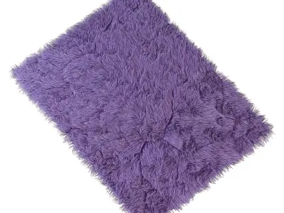 Carpet fur rug 3D model
