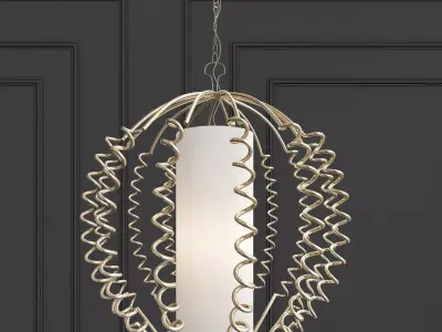 Langston Orb Chandelier 3D model