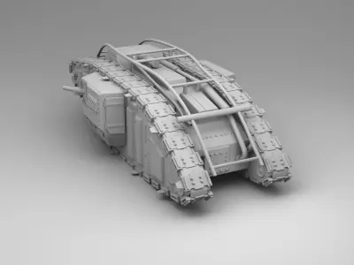 Strong tank 3D print model