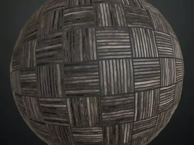 Natural Knotted Pine Wood Planks PBR Seamless Texture