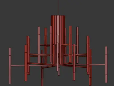 4 Celing Light Collection 3D model