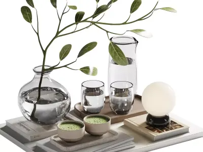 Decorative Set Collection 04 3D Model Pack